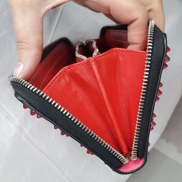Christian Louboutin Panettone logo studs Zip Around Long Wallet - Picture 12 of 13